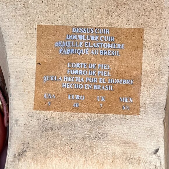 Kenneth Cole Peep Toe Wooden Wedge Clog Backless Heels Sz 9 - Picture 14 of 16